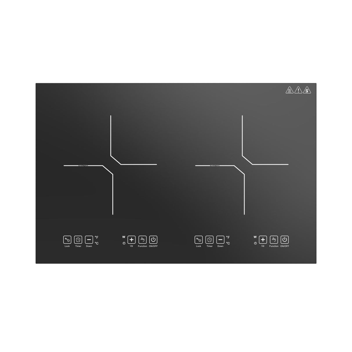 2 Burner Induction Cooktop 24 Inch 4000W