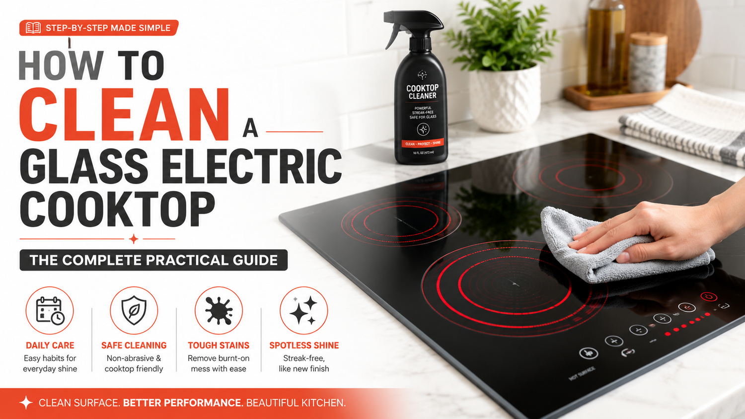 How to Clean a Glass Electric Cooktop