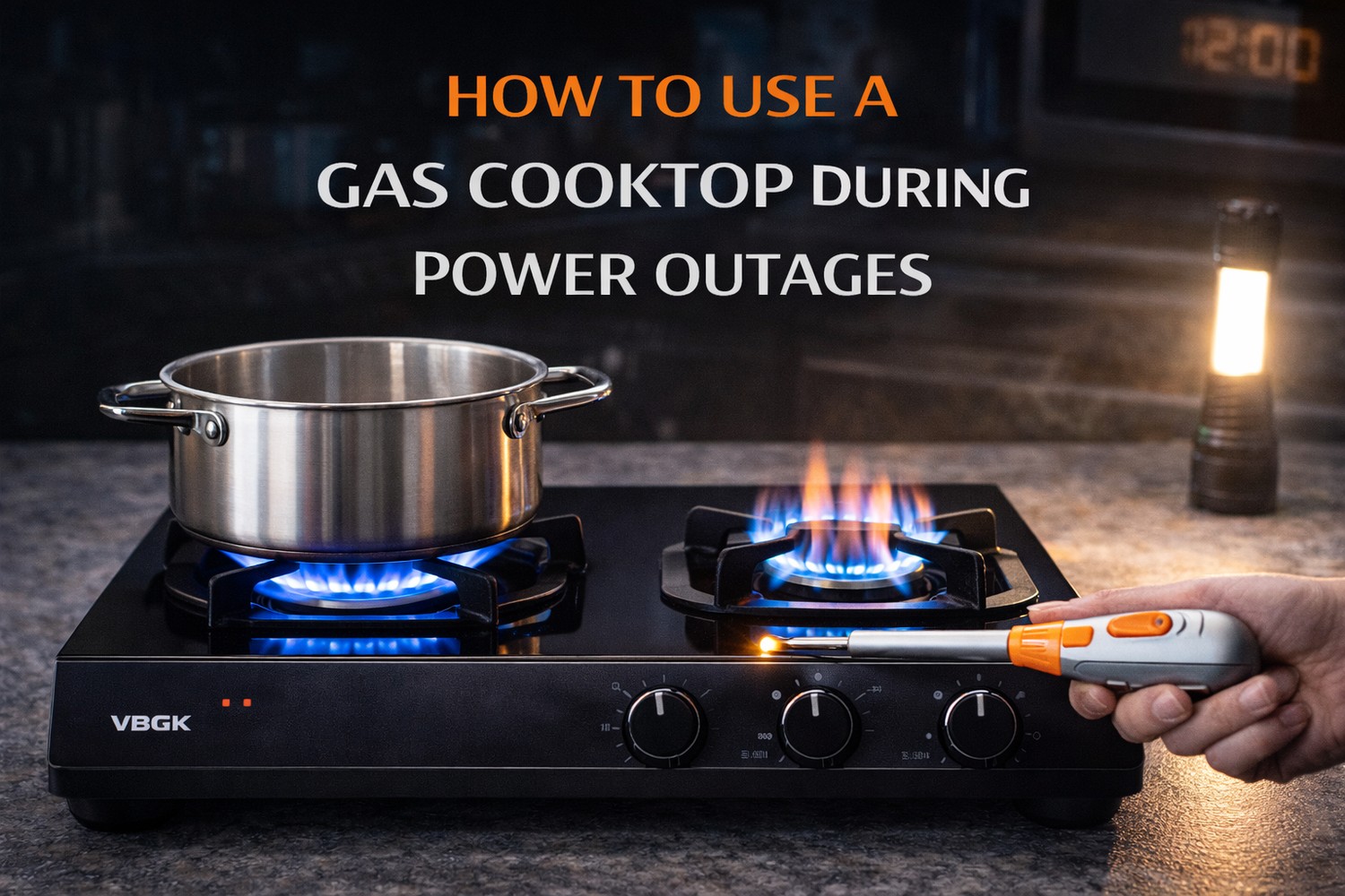 How to use a gas cooktops During Power Outages