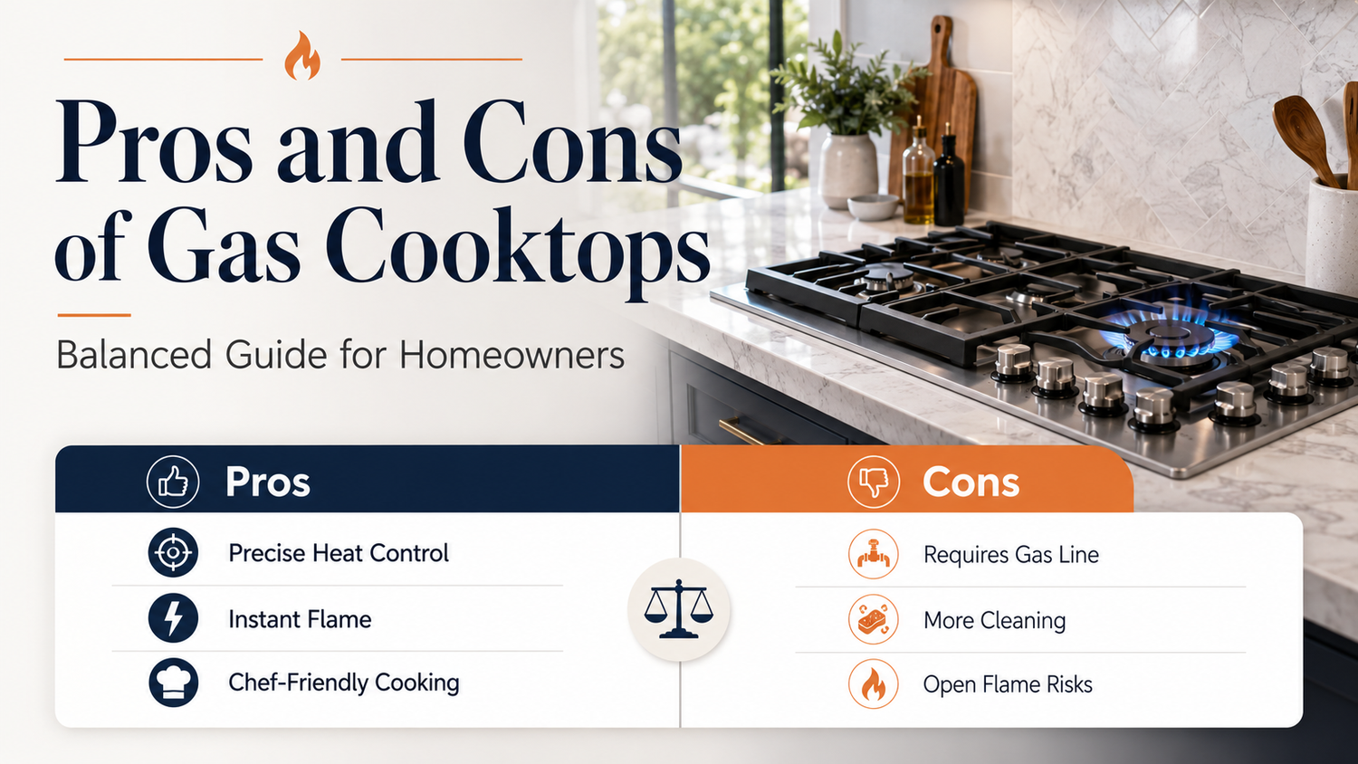 Pros and Cons of Gas Cooktops