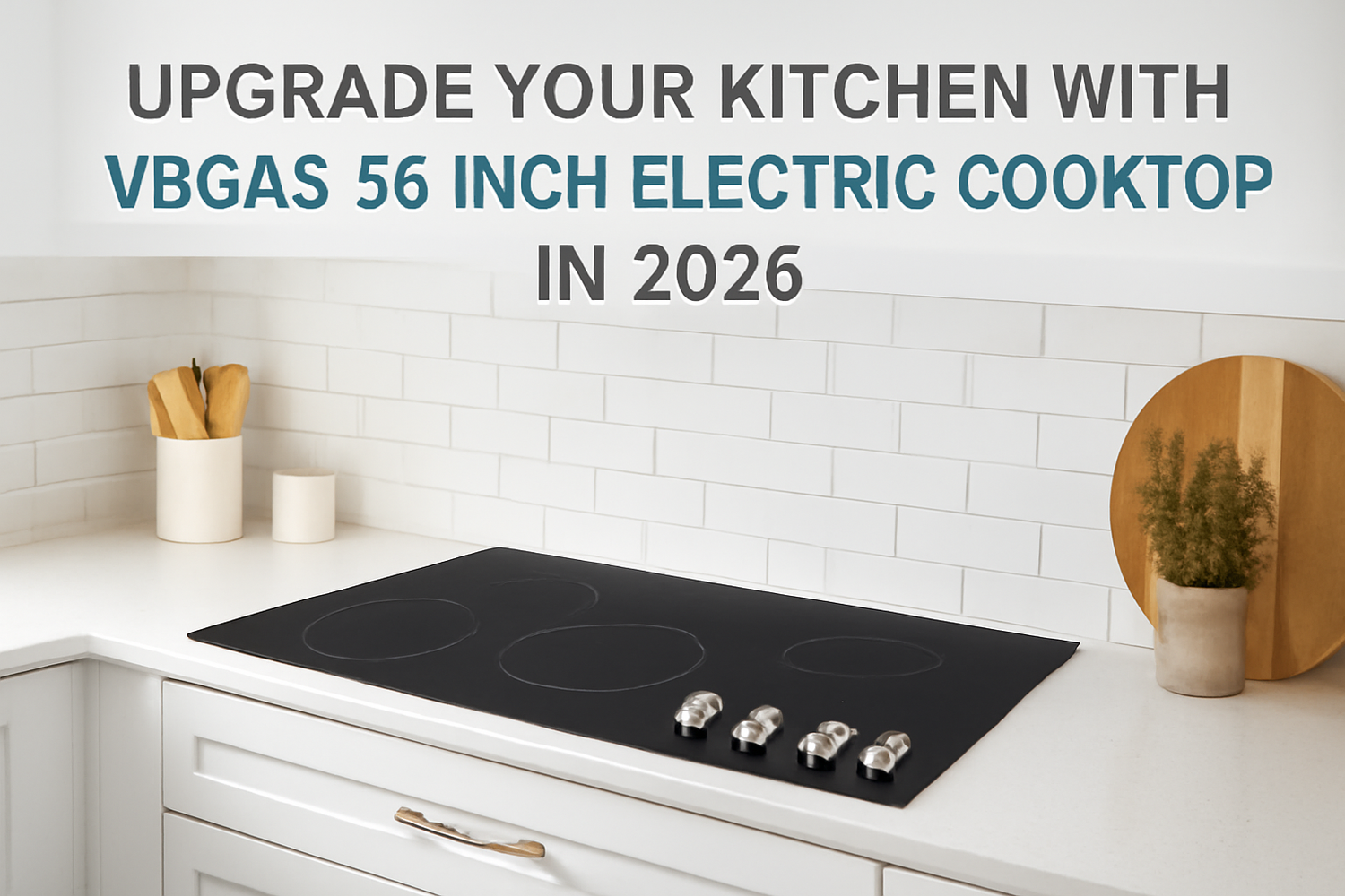 VBGK 12-Inch Portable 1800W Infrared Ceramic Cooktop