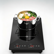 Table de cuisson à induction double VBGK 12 pouces 110V 2300W, plaque de cuisson à induction portable à deux feux pour cuisine et camping-car