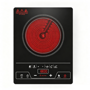 VBGK Single Burner Electric Cooktop 1800W, 14 Inch Portable Electric Stove Top for Kitchen & RV Cooking