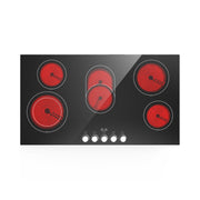 VBGK 2 Burner Electric Cooktop 110V 3000W, Double Burner Ceramic Stove Top for Kitchen Apartment RV Cooking