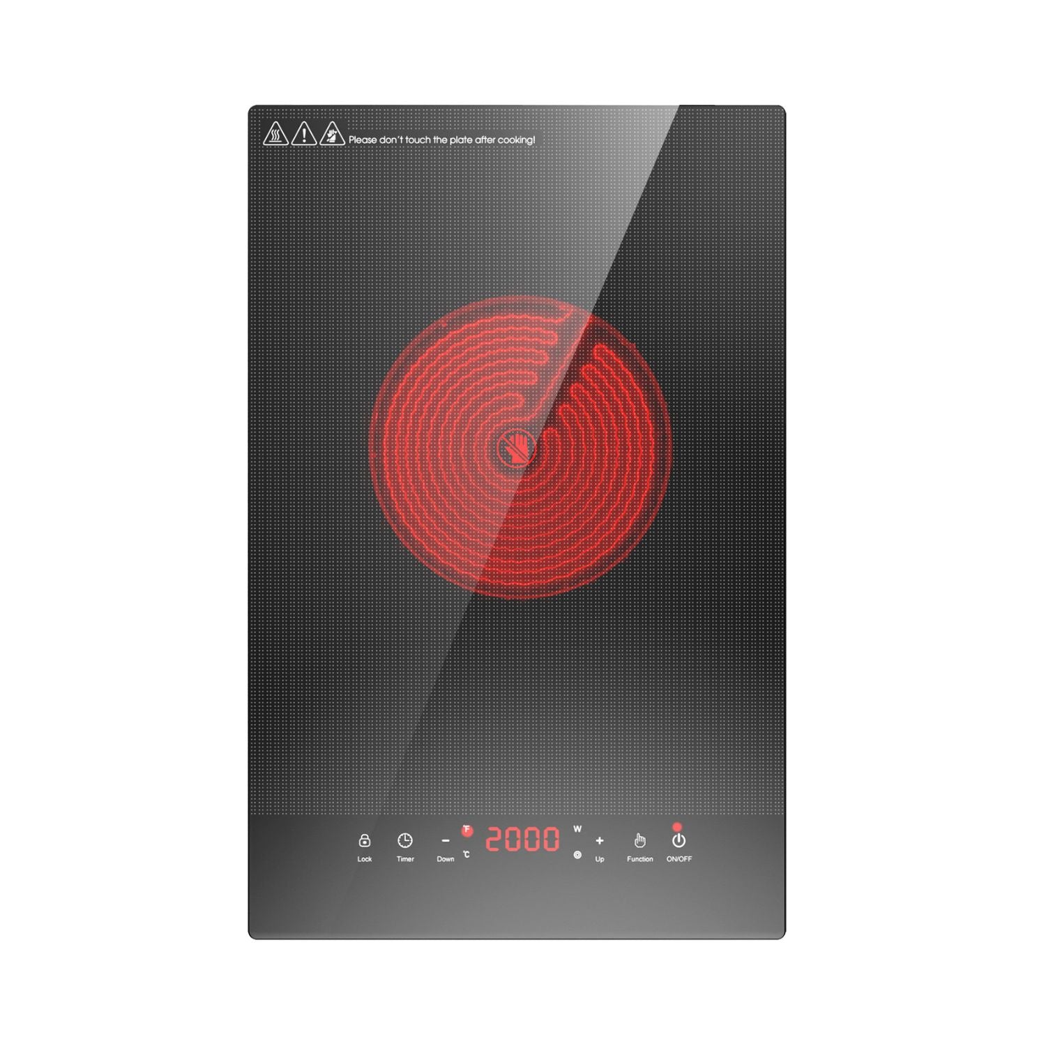 VBGK Single Burner Electric Cooktop 110V, Portable Electric Stove Top for Kitchen & RV Cooking