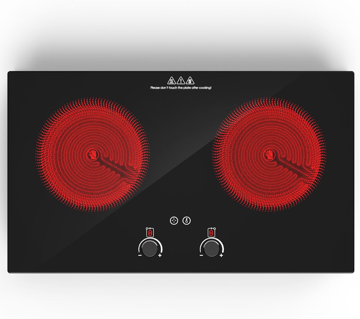 VBGK 2 Burner Induction Cooktop 110V 2400W, Double Electric Stove Top for Kitchen & RV Cooking