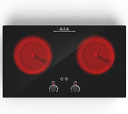 VBGK 2 Burner Induction Cooktop 110V 2400W, Double Electric Stove Top for Kitchen & RV Cooking