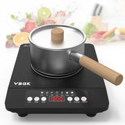 VBGK Single Burner Induction Cooktop 110V 1800W, Portable Electric Stove Top for Kitchen & RV Cooking