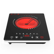 VBGK 1800W Single Burner Electric Cooktop 14 Inch, Portable Electric Stove Top for Home Kitchen