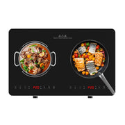 VBGK Ceramic Glass Electric Hot Plate with Control Knob, 20 Power Levels, 240-Minute Timer and Child Lock