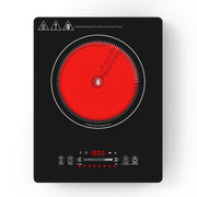 VBGK Single Burner Electric Cooktop,110V 1800W Electric Stove, portable cooktop