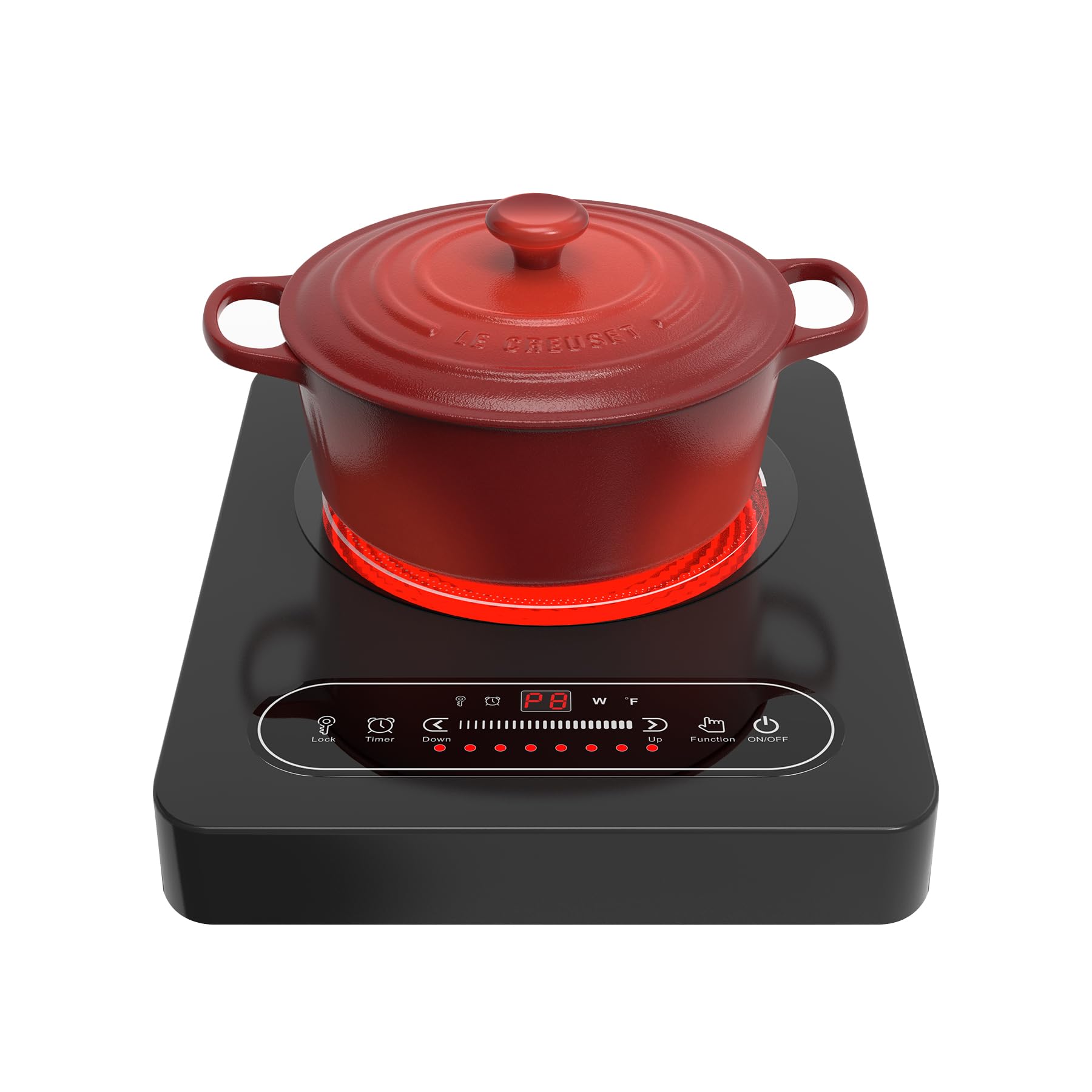 VBGK Electric Cooktop, 1800W Portable Single Burner Electric Stove 110V Infrared Hot Plate