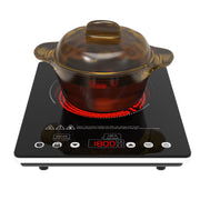 VBGK 1800W Portable Infrared Electric Cooktop, Single Burner Ceramic Hot Plate 110V Countertop Stove