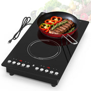 VBGK induction cooktop,110V 2300W countertop hot plate,12 Inch doubledouble burner hot plate
