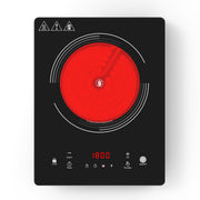 VBGK Single Burner Electric Cooktop,110V 1800W Electric Stove Top