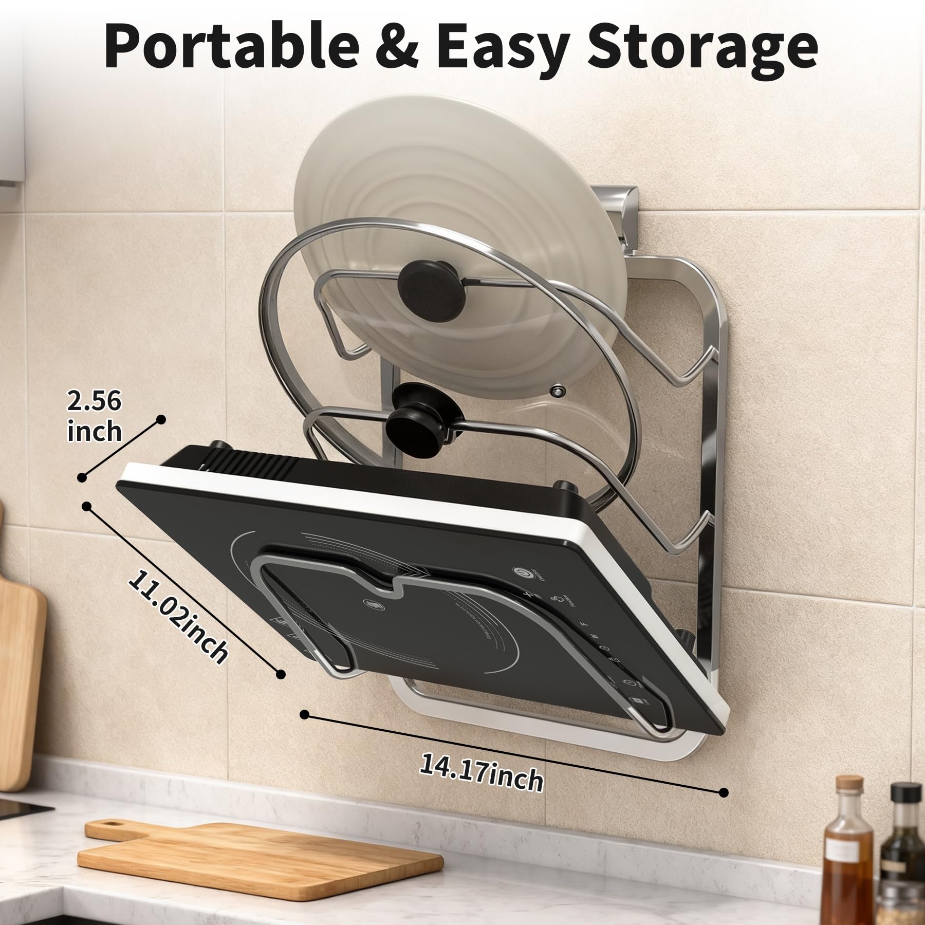 VBGK Single Burner Electric Cooktop,110V 1800W Electric Stove Top