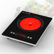 VBGK Single Burner Electric Cooktop,110V 1800W electric burner,portable single burner cooktop