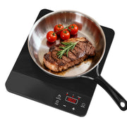 VBGK Portable Induction Cooktop 1800W, Single Induction Burner & Fry Pan, 110V Hot Plate Stove Electric Burner