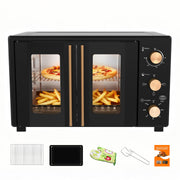 VBGK Extra Large French Door Countertop Toaster Oven 8-in-1 Combo, 40 QT Large Capacity Countertop Oven,Black