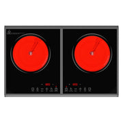 VBGK Electric Cooktop,110V 3600W Stove Top, 2 Burner Electric Cooktop